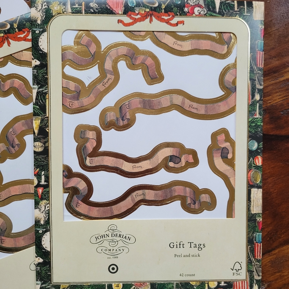 John Derian Peel & Stick Gift Tags ~ NIB/NWT x2 (42) ~ Journal Scrapbook FINAL! - Picture 2 of 7